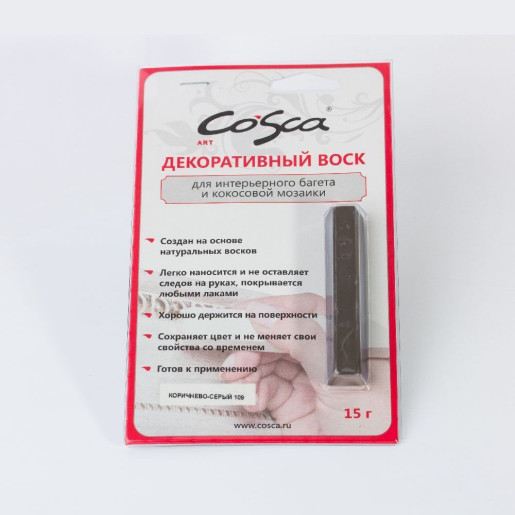 Воск мягкий в блистере, цв. 109 коричнево-серый
